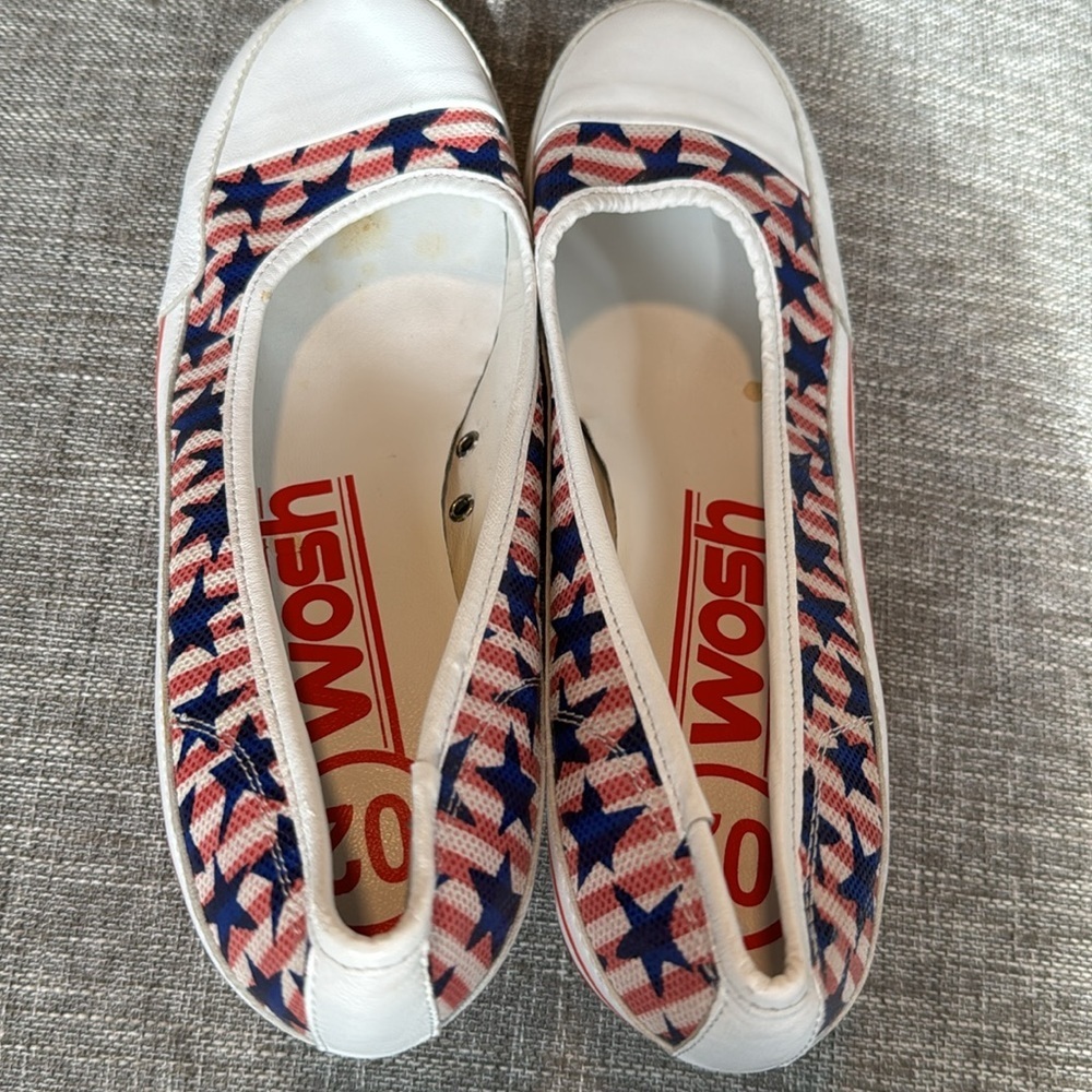 Wosh Women's Shoes Made in Italy heels USA stars - Picture 3 of 10
